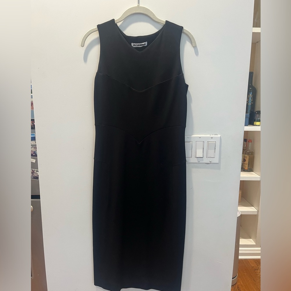Black Jill Sander dress